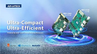 Advantech Unveils New Single Board Computers (SBC) with Intel® Atom® x7000E Series, N-Series, and Core™ i3 N-Series Processors